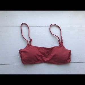 Coral bathing suit top